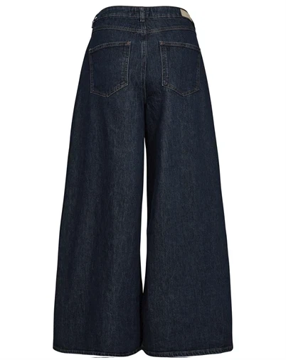 Nümph - NUVenice Extra Wide Jeans - Dark Blue Denim